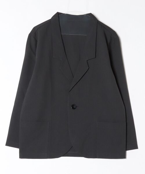 soglia(ソリア)の「soglia/ソリア RELAXING MELANGE JACKET(テーラードジャケット・レディース・グレー/チャコールグレー・S)」の2枚目の写真