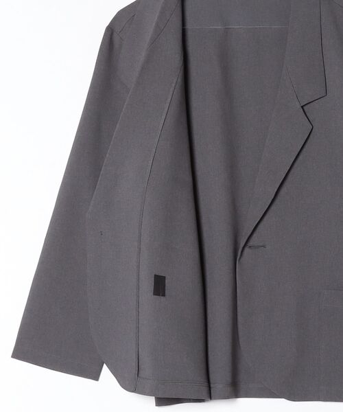 soglia(ソリア)の「soglia/ソリア RELAXING MELANGE JACKET(テーラードジャケット・レディース・グレー/チャコールグレー・S)」の8枚目の写真