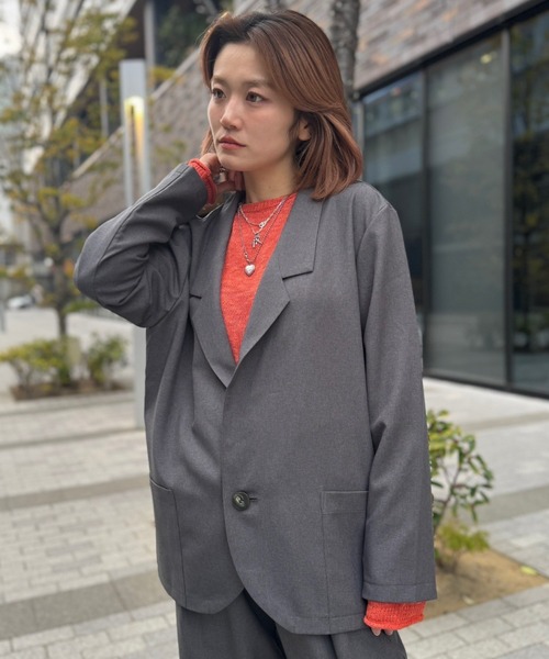 soglia/ソリア RELAXING MELANGE JACKET（テーラードジャケット