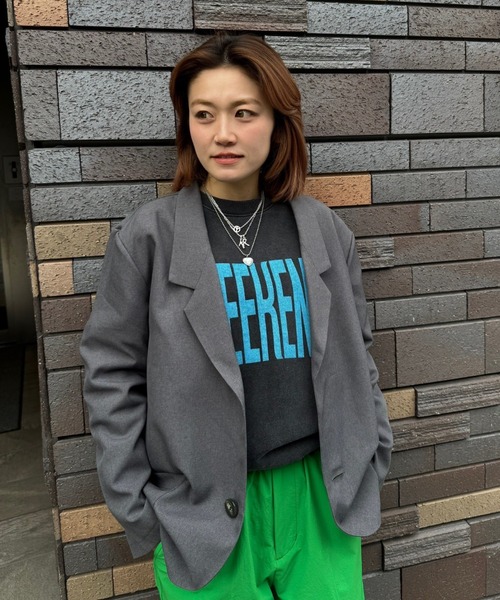 soglia(ソリア)の「soglia/ソリア RELAXING MELANGE JACKET(テーラードジャケット・レディース・グレー/チャコールグレー・S)」の20枚目の写真