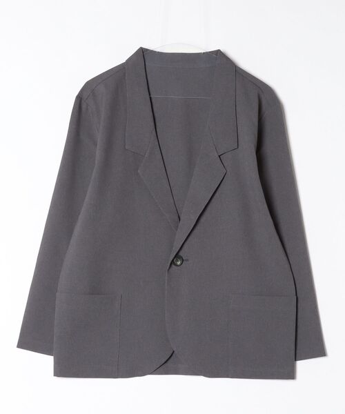 soglia(ソリア)の「soglia/ソリア RELAXING MELANGE JACKET(テーラードジャケット・レディース・グレー/チャコールグレー・S)」の6枚目の写真