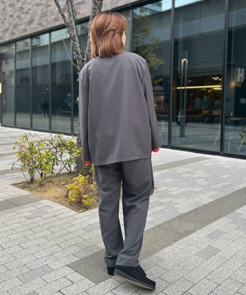 soglia(ソリア)の「soglia/ソリア RELAXING MELANGE JACKET(テーラードジャケット・レディース・グレー/チャコールグレー・S)」の19枚目の写真