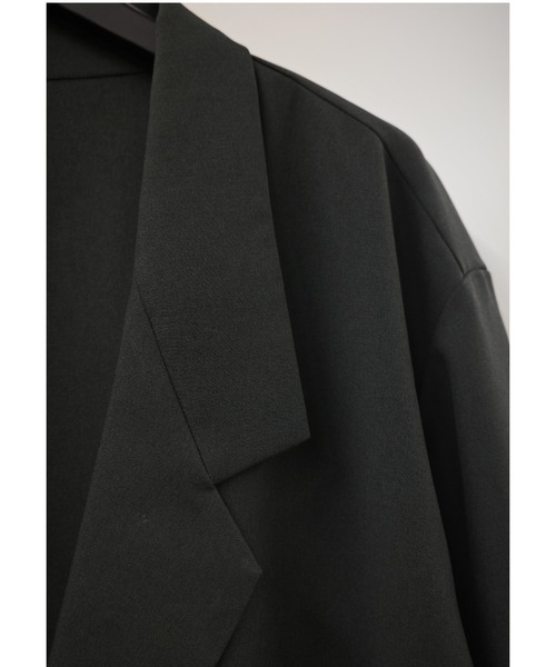 soglia(ソリア)の「soglia/ソリア RELAXING MELANGE JACKET(テーラードジャケット・レディース・グレー/チャコールグレー・S)」の4枚目の写真