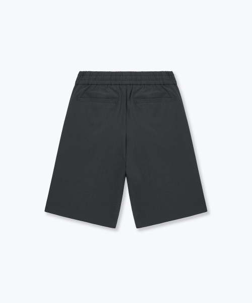 MUSINSA STANDARD KIDS（ムシンサスタンダードキッズ）の「リネンライクワンタックワイドバンディングショーツ[ダークグレー]（その他パンツ・レディース・その他・110/120/130/140/150/160）」の4枚目の写真
