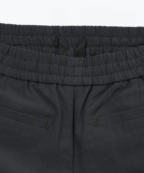 MUSINSA STANDARD KIDS（ムシンサスタンダードキッズ）の「リネンライクワンタックワイドバンディングショーツ[ダークグレー]（その他パンツ・レディース・その他・110/120/130/140/150/160）」の5枚目の写真