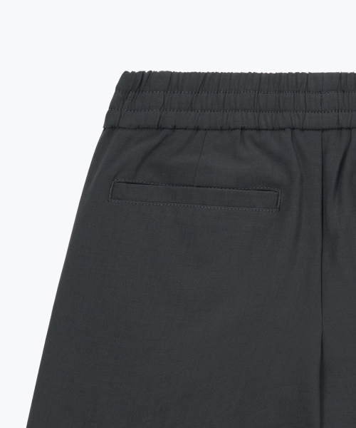 MUSINSA STANDARD KIDS（ムシンサスタンダードキッズ）の「リネンライクワンタックワイドバンディングショーツ[ダークグレー]（その他パンツ・レディース・その他・110/120/130/140/150/160）」の7枚目の写真