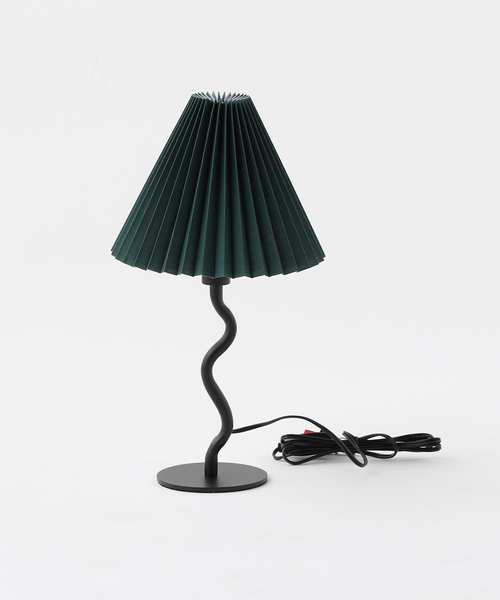 journal standard Furniture (ジャーナルスタンダードファニチャー)の「WAVY TABLE LAMP COLOR ウェービー テーブル ランプ(照明・レディース・グリーン・FREE)」の2枚目の写真