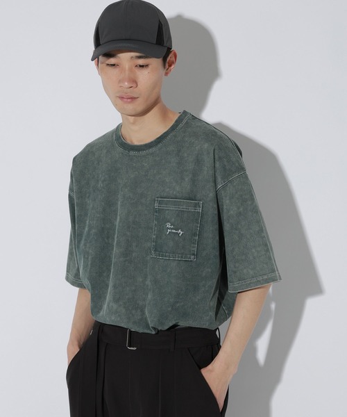LAKOLE（ラコレ）の「【接触冷感】シックフェードT / 638902（Tシャツ/カットソー・メンズ・ブラック/ブルー/グリーン/ホワイト/ボルドー・MEDIUM/X-LARGE/LARGE）」の4枚目の写真
