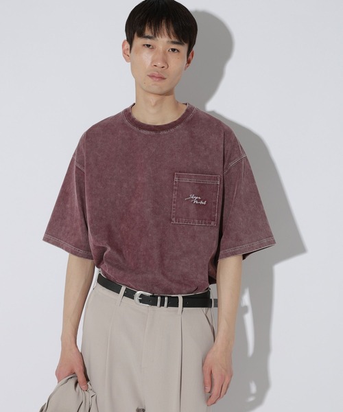 LAKOLE（ラコレ）の「【接触冷感】シックフェードT / 638902（Tシャツ/カットソー・メンズ・ブラック/ブルー/グリーン/ホワイト/ボルドー・MEDIUM/X-LARGE/LARGE）」の5枚目の写真