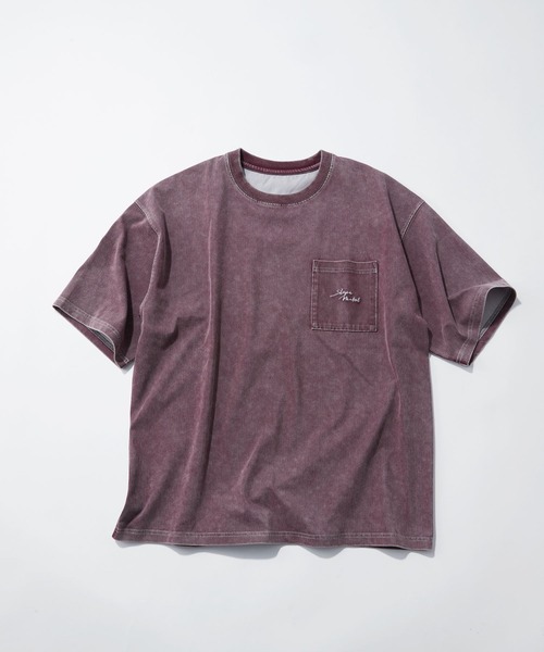 LAKOLE（ラコレ）の「【接触冷感】シックフェードT / 638902（Tシャツ/カットソー・メンズ・ブラック/ブルー/グリーン/ホワイト/ボルドー/イエロー・MEDIUM/X-LARGE/LARGE）」の20枚目の写真