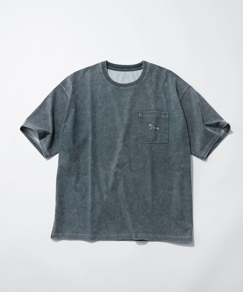 LAKOLE（ラコレ）の「【接触冷感】シックフェードT / 638902（Tシャツ/カットソー・メンズ・ブラック/ブルー/グリーン/ホワイト/ボルドー/イエロー・MEDIUM/X-LARGE/LARGE）」の21枚目の写真