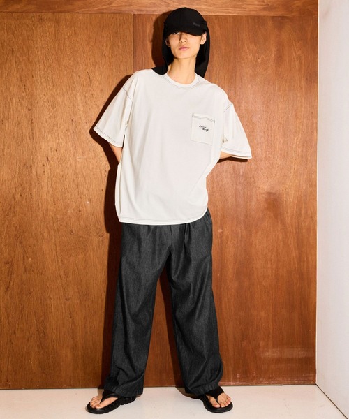 LAKOLE（ラコレ）の「【接触冷感】シックフェードT / 638902（Tシャツ/カットソー・メンズ・ブラック/ブルー/グリーン/ホワイト/ボルドー/イエロー・MEDIUM/X-LARGE/LARGE）」の7枚目の写真
