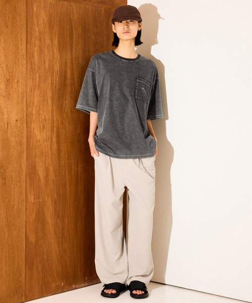 LAKOLE（ラコレ）の「【接触冷感】シックフェードT / 638902（Tシャツ/カットソー・メンズ・ブラック/ブルー/グリーン/ホワイト/ボルドー/イエロー・MEDIUM/X-LARGE/LARGE）」の9枚目の写真