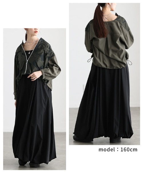 Sawa a la mode(サワアラモード)の「ドットショートブルゾン(ブルゾン・レディース・カーキ・FREE)」の17枚目の写真