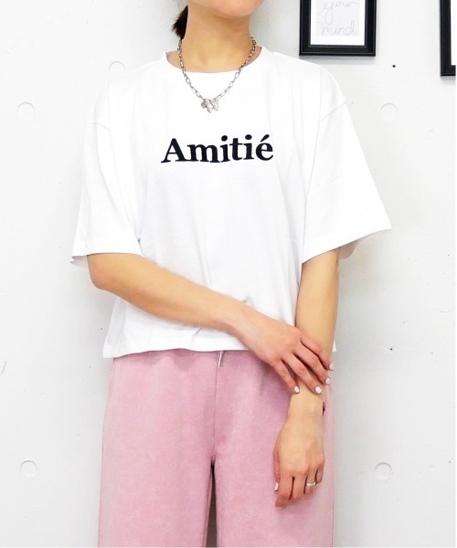 FUN(ファン)の「ロゴシシュウT(Tシャツ/カットソー・レディース・ブラック/オフホワイト/レッド・FREE)」の2枚目の写真