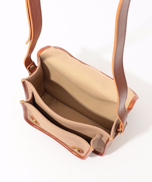 GLENROYAL(グレンロイヤル)の「GLENROYAL ブライドルレザー×キャンバス サッチェルバッグ(ショルダーバッグ・メンズ・ブラウン系その他/ブラック系その他・FREE)」の14枚目の写真