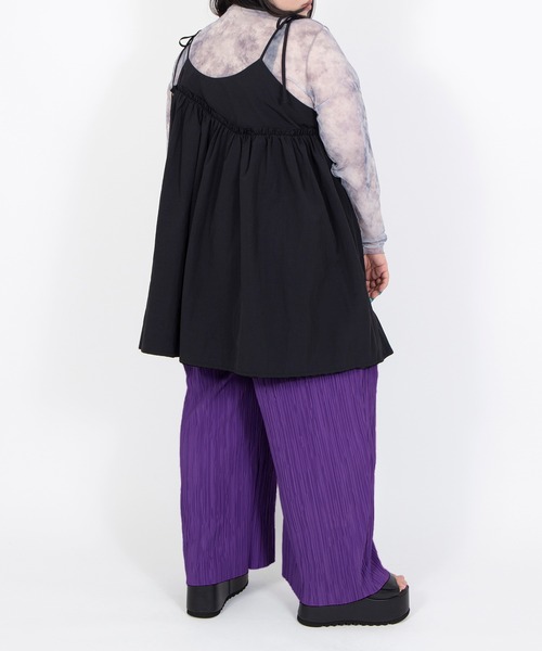PUNYUS(プニュズ)の「セルフカットプリーツパンツ(その他パンツ・レディース・ダークグリーン/ブラック/パープル/スミクロ/オレンジ系その他・2/1/5/4/3)」の21枚目の写真