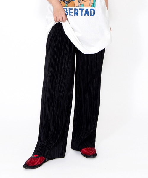 PUNYUS(プニュズ)の「セルフカットプリーツパンツ(その他パンツ・レディース・ダークグリーン/ブラック/パープル/スミクロ/オレンジ系その他・2/1/5/4/3)」の10枚目の写真