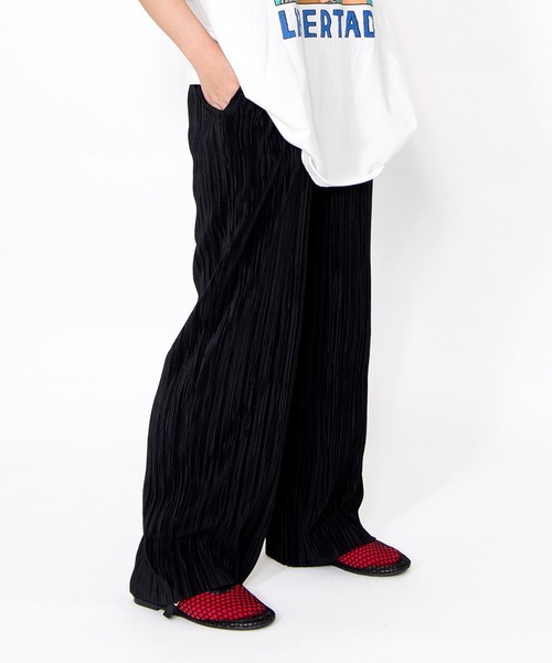 PUNYUS(プニュズ)の「セルフカットプリーツパンツ(その他パンツ・レディース・ダークグリーン/ブラック/パープル/スミクロ/オレンジ系その他・2/1/5/4/3)」の12枚目の写真