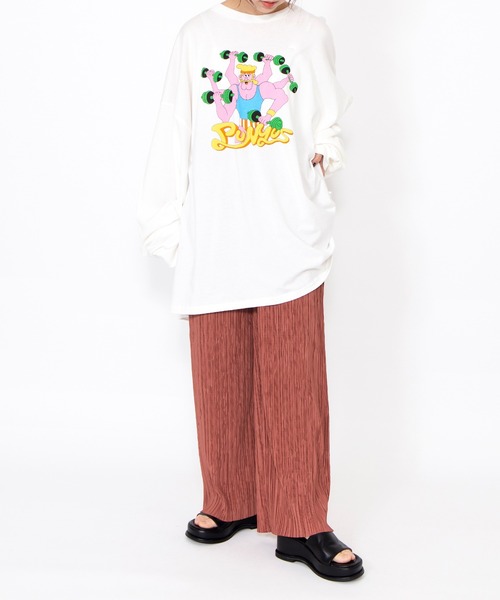 PUNYUS(プニュズ)の「セルフカットプリーツパンツ(その他パンツ・レディース・ダークグリーン/ブラック/パープル/スミクロ/オレンジ系その他・2/1/5/4/3)」の17枚目の写真