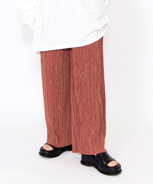 PUNYUS(プニュズ)の「セルフカットプリーツパンツ(その他パンツ・レディース・ダークグリーン/ブラック/パープル/スミクロ/オレンジ系その他・2/1/5/4/3)」の18枚目の写真