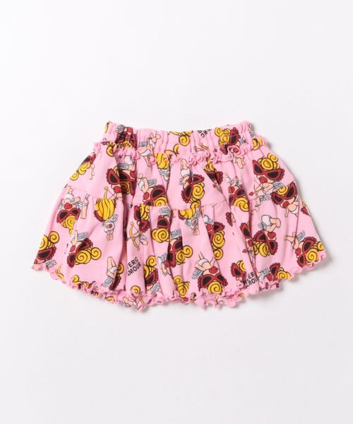 HYSTERIC MINI(ヒステリックミニ)の「ANGEL MINI総柄 インナーパンツ付き フリルスカート(スカート・キッズ・ピンク系その他/ブラック系その他・FREE)」の3枚目の写真