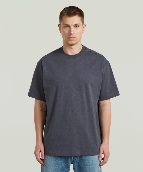 G-STAR(ジースター)の「Slub Relaxed T-Shirt/スラブリラックスシルエットTシャツ(Tシャツ/カットソー・メンズ・グレー系その他/オフホワイト・X-SMALL/SMALL/MEDIUM/LARGE/X-LARGE)」の1枚目の写真