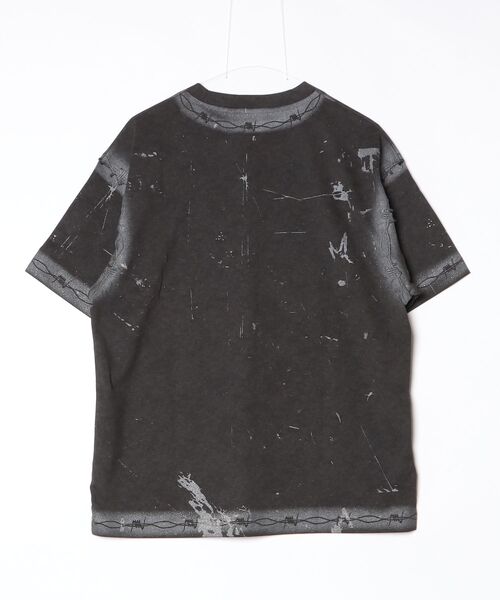 ARULE(アルール)の「A'GEM/9 × .kom 『ARULE/アルール』バーブワイヤーグランジウォッシュTシャツ(Tシャツ/カットソー・メンズ・ブラック・M)」の7枚目の写真