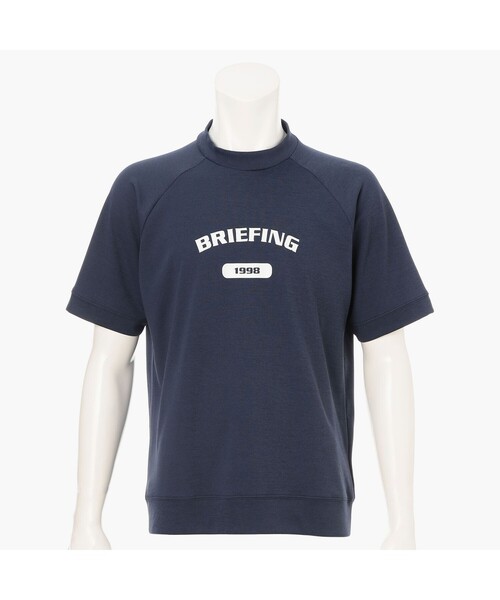 BRIEFING(ブリーフィング)の「【BRIEFING GOLF/ブリーフィングゴルフ】MEN’S COLLEGE LOGO HIGHNECK RF(Tシャツ/カットソー・メンズ・ホワイト/グレー/ネイビー/ブラック・L/M/S)」の4枚目の写真