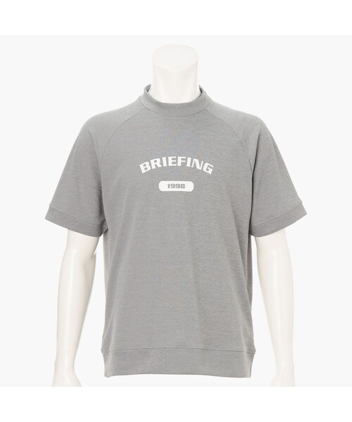 BRIEFING(ブリーフィング)の「【BRIEFING GOLF/ブリーフィングゴルフ】MEN’S COLLEGE LOGO HIGHNECK RF(Tシャツ/カットソー・メンズ・ホワイト/グレー/ネイビー/ブラック・L/M/S)」の3枚目の写真
