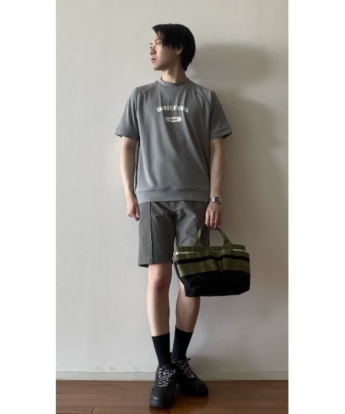 BRIEFING(ブリーフィング)の「【BRIEFING GOLF/ブリーフィングゴルフ】MEN’S COLLEGE LOGO HIGHNECK RF(Tシャツ/カットソー・メンズ・ホワイト/グレー/ネイビー/ブラック・L/M/S)」の6枚目の写真