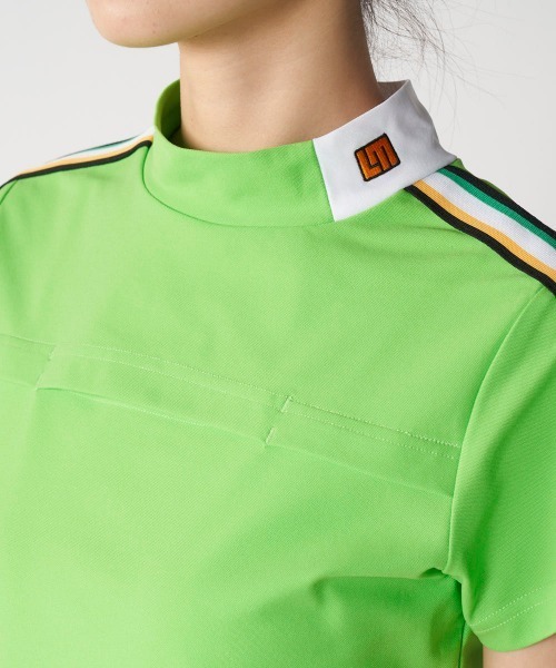 Loudmouth（ラウドマウス）の「【Loudmouth:ラウドマウス】レディースモックネックシャツ　ゴルフ（シャツ/ブラウス・レディース・ブラック/レッド/ホワイト/ライトグリーン・MEDIUM/LARGE/LL/SMALL）」の3枚目の写真