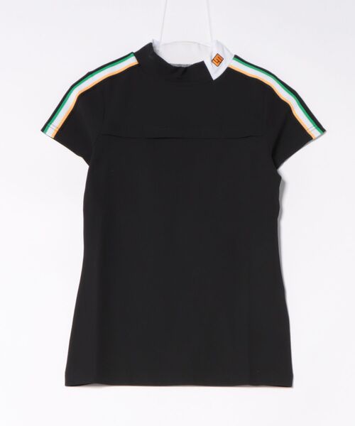 Loudmouth（ラウドマウス）の「【Loudmouth:ラウドマウス】レディースモックネックシャツ　ゴルフ（シャツ/ブラウス・レディース・ブラック/レッド/ホワイト/ライトグリーン・MEDIUM/LARGE/LL/SMALL）」の14枚目の写真