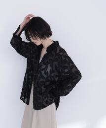 カットジャガードシアーシャツ