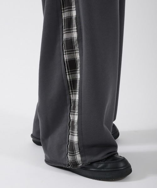 Perushu(ペルーシュ)の「SIDE CHECKLINE WIDE SWEAT PANTS/サイドチェックラインワイドスウェットパンツ(スウェットパンツ・メンズ・モスグリーン/ボルドー/ブルーグレー・MEDIUM/LARGE)」の20枚目の写真