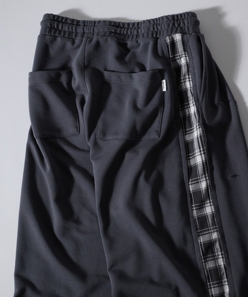 Perushu(ペルーシュ)の「SIDE CHECKLINE WIDE SWEAT PANTS/サイドチェックラインワイドスウェットパンツ(スウェットパンツ・メンズ・モスグリーン/ボルドー/ブルーグレー・MEDIUM/LARGE)」の22枚目の写真