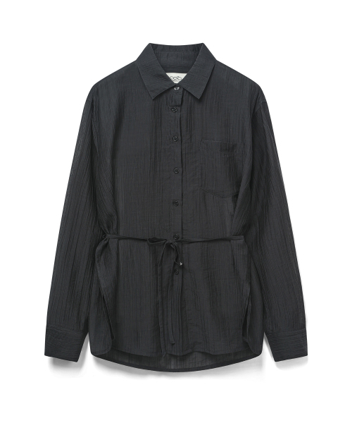 COSTUME O’CLOCK(コスチュームオクロック)の「ベルト付きシースルーシャツ 3カラー COWSH002(シャツ/ブラウス・レディース・スカイブルー/チャコール/ホワイト・F)」の21枚目の写真