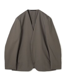 EDITION（エディション）の「Super120's ウォッシャブルウール ノーカラージャケット（ノーカラージャケット）」