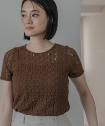 カットレースTシャツ
