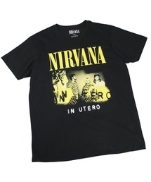 【ROCK-OFF】【PREMIUM】NIRVANA UTERO BAND PHOT T-SHIRTS