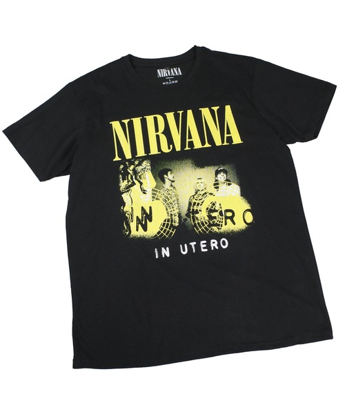 ROCK-OFF(ロックオフ)の「【ROCK-OFF】【PREMIUM】NIRVANA UTERO BAND PHOT T-SHIRTS(Tシャツ/カットソー・メンズ・ブラック・LARGE/X-LARGE)」の1枚目の写真