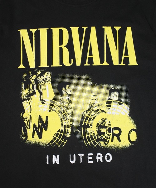 ROCK-OFF(ロックオフ)の「【ROCK-OFF】【PREMIUM】NIRVANA UTERO BAND PHOT T-SHIRTS(Tシャツ/カットソー・メンズ・ブラック・LARGE/X-LARGE)」の4枚目の写真