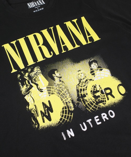 ROCK-OFF(ロックオフ)の「【ROCK-OFF】【PREMIUM】NIRVANA UTERO BAND PHOT T-SHIRTS(Tシャツ/カットソー・メンズ・ブラック・LARGE/X-LARGE)」の5枚目の写真