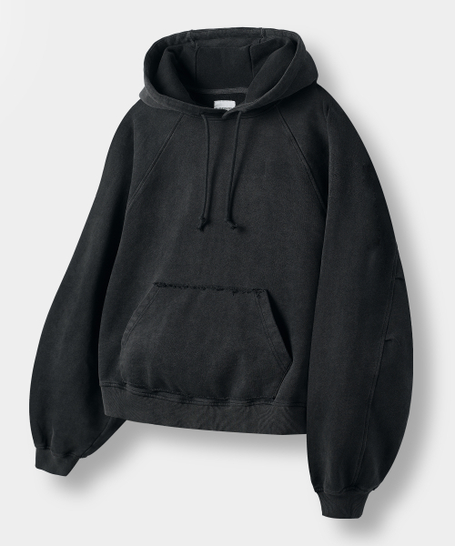 DIMITRI BLACK（ディミトリブラック）の「[クロップ選択] ASIフォーシーズンエッセンシャルスウェットフードTシャツ_3COLOR（パーカー・レディース・ブラック/ダークグレー/ライトグレー・SMALL/MEDIUM/LARGE/X-LARGE/1/2/3/0/4）」の8枚目の写真