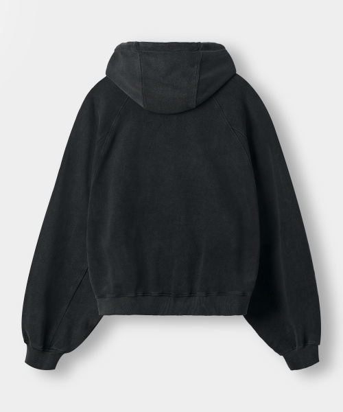 DIMITRI BLACK（ディミトリブラック）の「[クロップ選択] ASIフォーシーズンエッセンシャルスウェットフードTシャツ_3COLOR（パーカー・レディース・ブラック/ダークグレー/ライトグレー・SMALL/MEDIUM/LARGE/X-LARGE/1/2/3/0/4）」の9枚目の写真