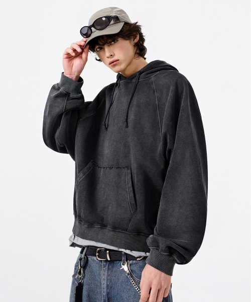 DIMITRI BLACK（ディミトリブラック）の「[クロップ選択] ASIフォーシーズンエッセンシャルスウェットフードTシャツ_3COLOR（パーカー・レディース・ブラック/ダークグレー/ライトグレー・SMALL/MEDIUM/LARGE/X-LARGE/1/2/3/0/4）」の10枚目の写真