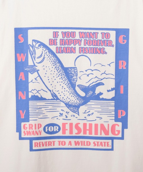 GRIP SWANY(グリップスワニー)の「【GSMCT-200】Forever Fishing Tee(Tシャツ/カットソー・メンズ・ホワイト/ブラック・XL/L/M/S/XXL)」の4枚目の写真