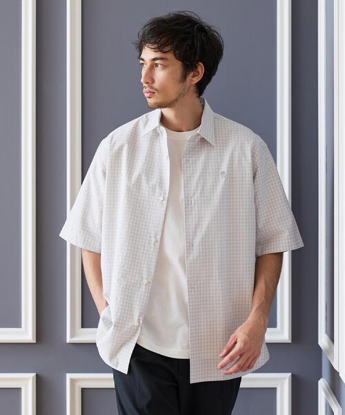 TAKEO KIKUCHI(タケオキクチ)の「ワンポイント 半袖ギンガムチェックシャツ(シャツ/ブラウス・メンズ・ブラウン系その他2/ライトグレー系1/ブラック系1・01/05/04/03/02)」の11枚目の写真