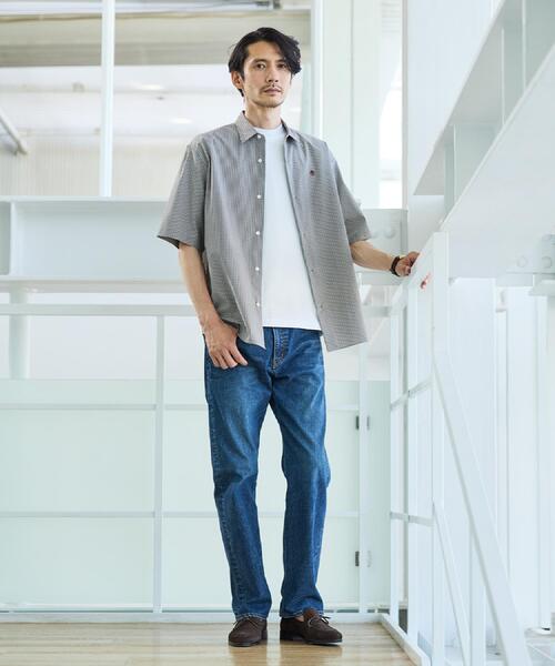 TAKEO KIKUCHI(タケオキクチ)の「ワンポイント 半袖ギンガムチェックシャツ(シャツ/ブラウス・メンズ・ブラウン系その他2/ライトグレー系1/ブラック系1・01/05/04/03/02)」の15枚目の写真