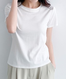 【シルクタッチ / 伸縮性】吸湿性に優れたリヨセル素材。ベーシックTシャツ（M・L）